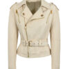 Women's Casual Style White Jacket