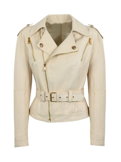 Women's Casual Style White Jacket