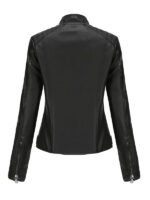 Women's Slim Fit Faux Leather Jacket