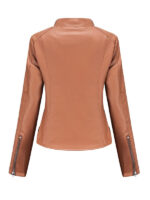 Women's Slim Fit Faux Leather Jacket