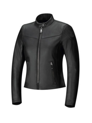 Women's Black Motorcycle Leather Jacket