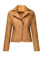 Women's Fur Lining Faux Leather Jacket