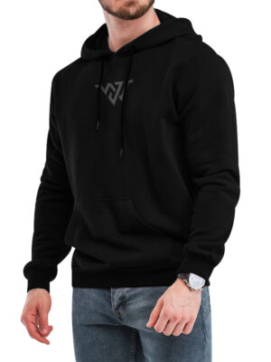 Men's Anonymous Black Printed Hoodie