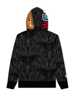 Unisex Bape Speed Racer Shark Fleece Hoodie