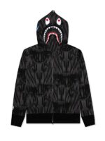 Unisex Bape Speed Racer Shark Fleece Hoodie