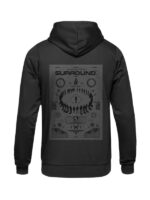 Men's Bitmap Circle Surround Printed Fleece Hoodie