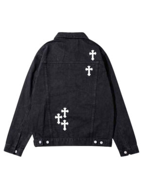 Chrome Hearts Black Denim Jacket