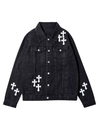 Chrome Hearts Black Denim Jacket