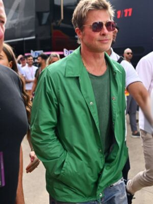 Sonny Hayes Brad Pitt F1 2025 Green Cotton Jacket