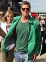 Sonny Hayes Brad Pitt F1 2025 Green Cotton Jacket