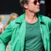 Sonny Hayes Brad Pitt F1 2025 Green Cotton Jacket