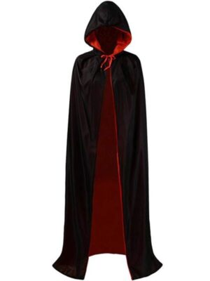 Halloween Vampire Red & Black Cloak Cape