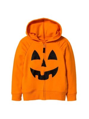 Unisex Halloween Pumpkin Orange Hoodie