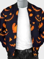 Halloween Festival Pumpkins Bomber Jacket