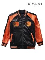 Halloween Black Reversible Varsity Jacket