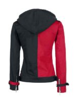 Women's Black And Red Harley Quinn Jacket