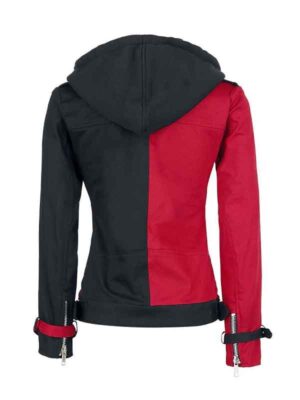 Women's Black And Red Harley Quinn Jacket