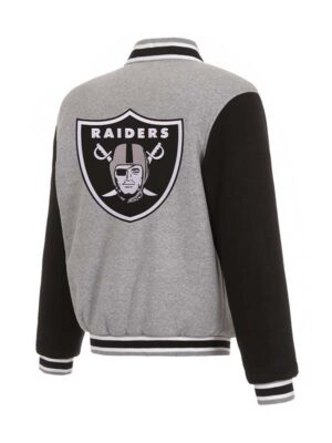 Gray And Navy Riders NFL Varsity Jacket