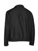 Men's Zip-up Black Denim Jacket