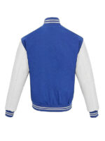 Men's Blue And White Varsity Jacket