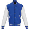 Men's Blue And White Varsity Jacket