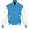 Men's Blue And White Varsity Jacket