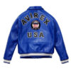 Americans Avirex Blue Leather Jacket