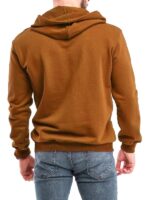 Men's Brown Casual Pullover Hoodie