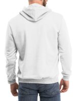 Men's Casual Pullover White Hoodie