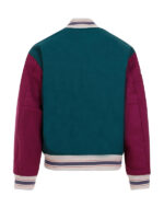 Colorblocked Woll Blend Varsity Jacket