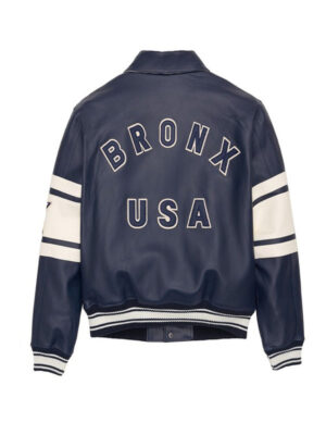 Americans Avirex Bronx Blue Leather Jacket