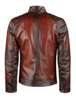 Men's Vintage Style Distress Leather Jacket