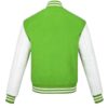 Men's Green And White Varsity Jacket