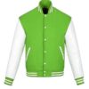 Men's Green And White Varsity Jacket