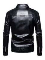 Men's Slim Fit Biker Faux Jacket