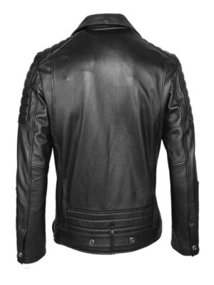 Men's Brando Style Biker Leather Jacket