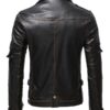 Men's Brando Style Black Leather Jacket