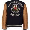 Men's Blue And Golden Varsity Jacket