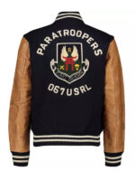 Men's Blue And Golden Varsity Jacket