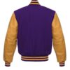 Men's Purple And Gold Varsity Jacket