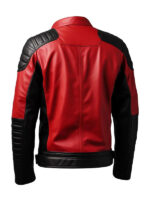 Men's Padded Shoulder Leather Jacket