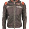 Men's Affiliation Skull Embroidery Biker Jacket