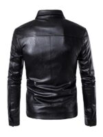 Men's Slim Fit Black Leather Jacket