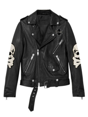 Men's Cross Bones Skull Patch Jacket