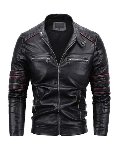 Men's Retro Biker Leather Jacket