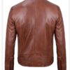 Men's Classic Biker Brown Leather Jacket