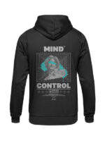 Men's Mind Control Black Printed Hoodie