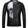 Men's Skull Patch Black Biker Jacket