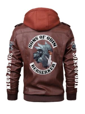 Sons Of Odin Berserker Brown Leather Jacket