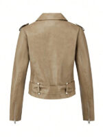 Women's Slim Fit Faux Leather Jacket